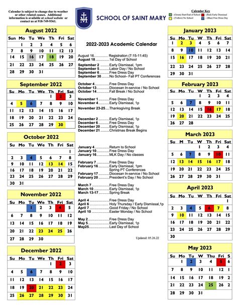 Csb Academic Calendar